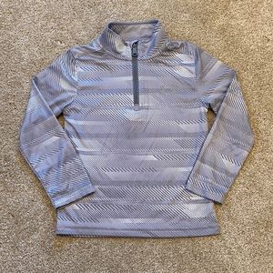 Under Armour sz6 Gray Geo 3/4 Zippered Pul…